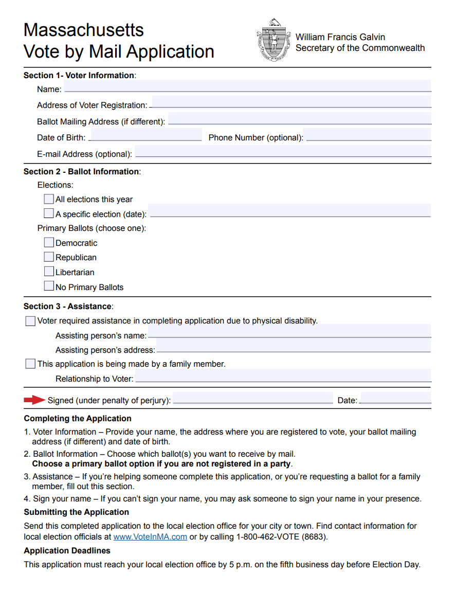 Vote by Mail Application
