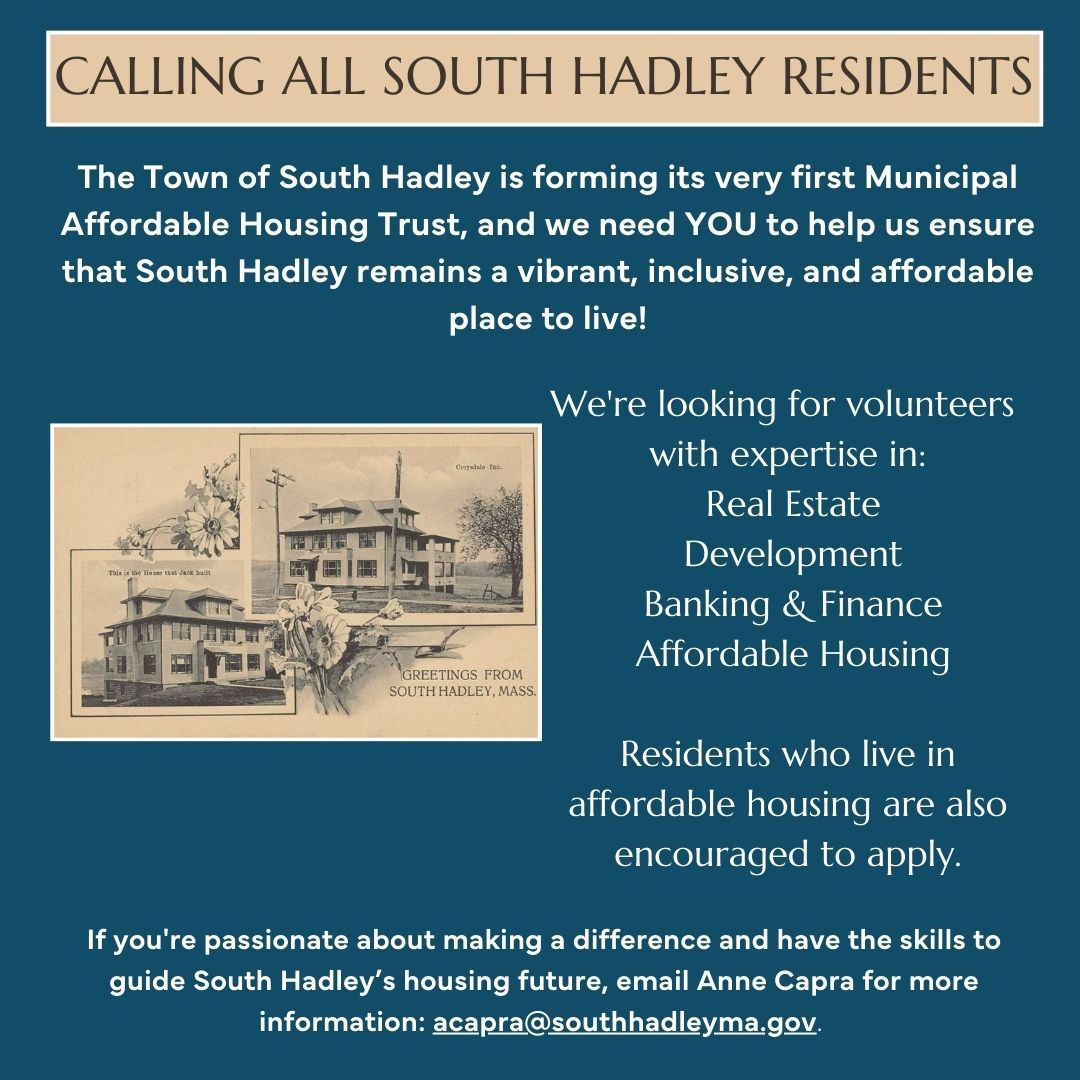 South Hadley Housing Trust Social Media Post