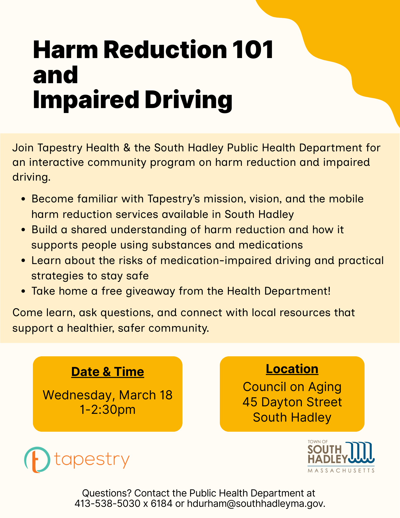 Harm Reduction 101  Impaired Driving Session