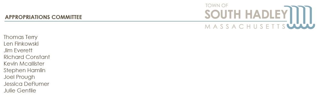 Appropriations Header